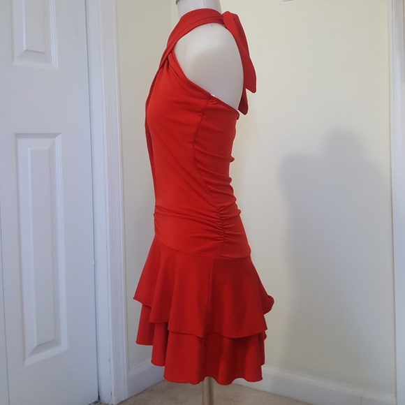 Red hot flirty, criss cross keyhole dress - Picture 9 of 9